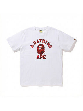 BAPE Color Camo College Tee - Red